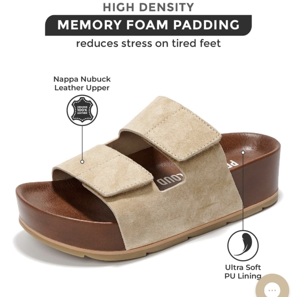 PROJECT CLOUD Platform Slide Sandals NWT - image 3